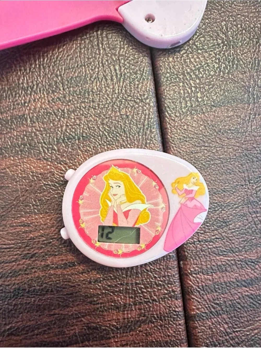 Vintage 1990s Disney Princess Sleeping Beauty Digital Watch – Pink